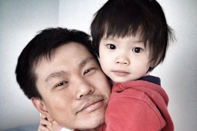 Hsi-Pei Liao with his deceased daughter Allison.